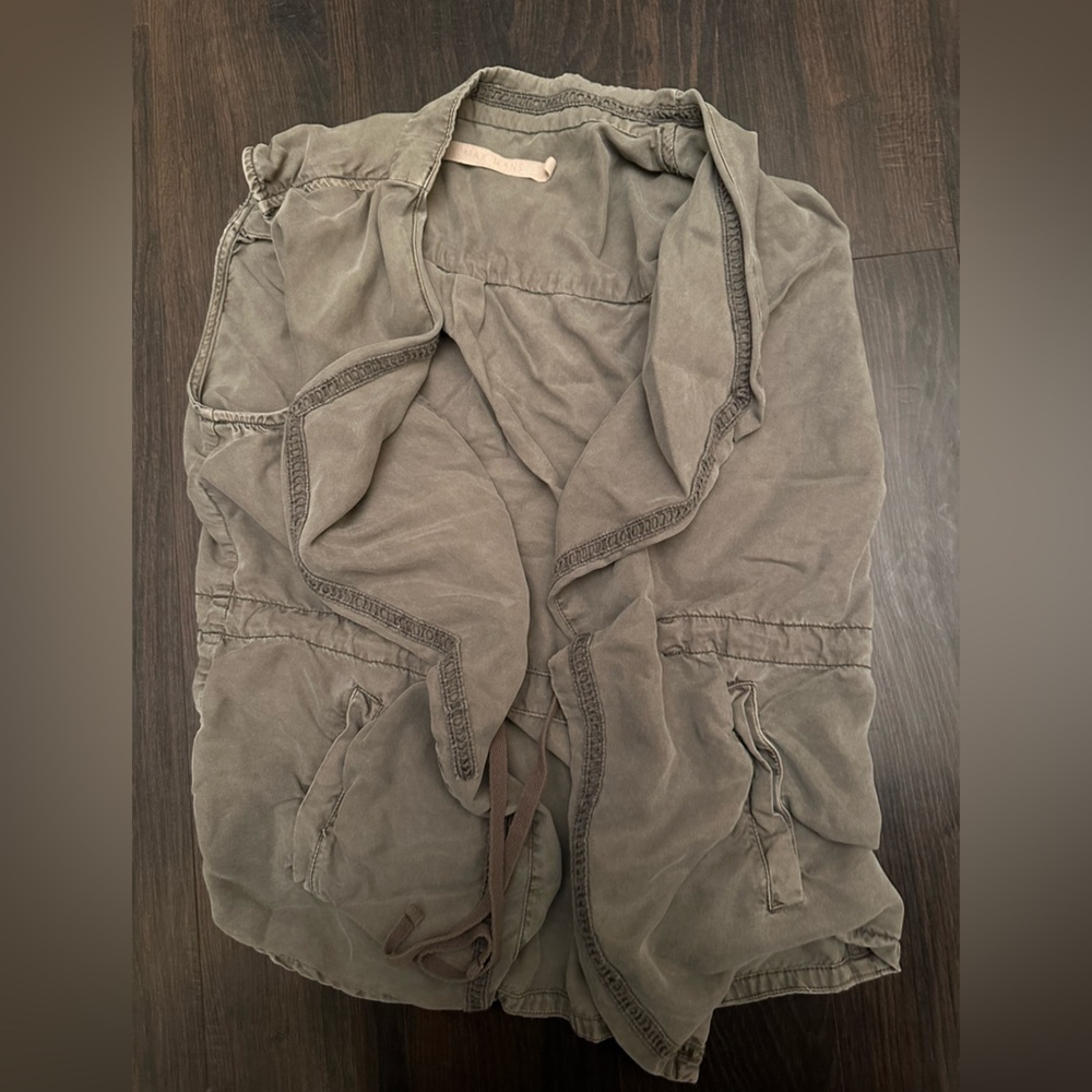 Max Jeans Army Green Slouchy Vest Small